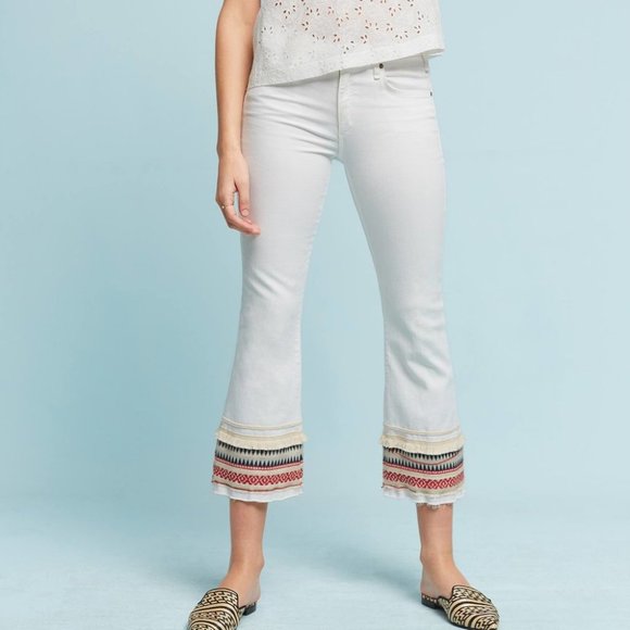 MCGUIRE Ambrosio Majorette Kick Flare Cropped Jean - Picture 3 of 8